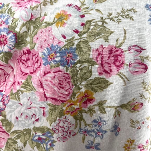 Vintage Blair 80s Floral Bouquet Cream Blazer Jacket Size 16 - Picture 9 of 12